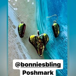 Bonnie's Bling One Of A Kind Fused Glass Jewelry and Accessories to Wear.